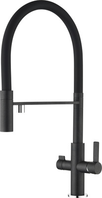 Смеситель ZORG Soifos Premium Brass (черный металлик)