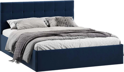 Каркас кровати ТриЯ Джоли Тип 1 универсальный 180x200 (микровелюр Wellmart Blue)