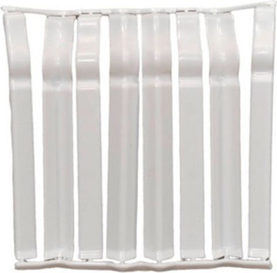 Набор фурнитуры для плинтуса Ideal Дюра фигурный 001 Белый (100мм, 8шт, флоупак)