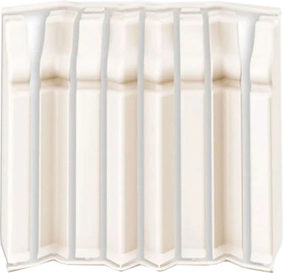 Набор фурнитуры для плинтуса Ideal Дюра фигурный 033 Кремово-белый (80мм, 8шт, флоупак)