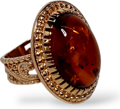 Кольцо Wolves Янтарь №2 1628 (р.18)