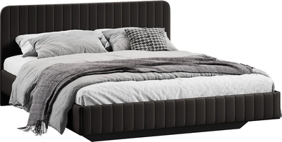 Двуспальная кровать ТриЯ Шелли Тип 1 160x200 (велюр Confetti Stone)