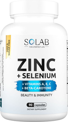 Витаминно-минеральный комплекс SOLAB Цинк+Селен (90 капсул)