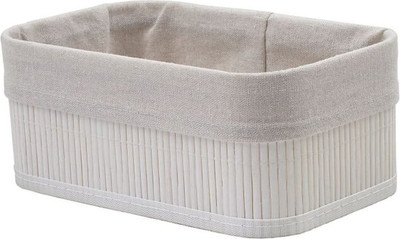 Корзина Natural House Бамбук 250x150x100 / Shan-20M (белый)