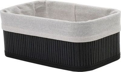 Корзина Natural House Бамбук 250x150x100 / Shan-19M (черный/белый)