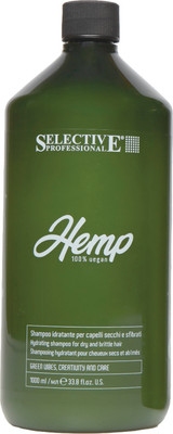 Шампунь для волос Selective Professional Hemp Увлажняющий для сухих и и ломких волос (1л)