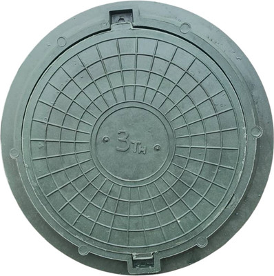 Люк канализационный ПрестиЖ Полимерно-песчаный ЛО нагрузка 3тн (зеленый)