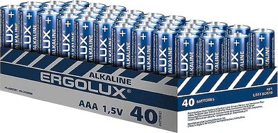 Комплект батареек Ergolux LR03 Alkaline Promo BOX40 1.5В