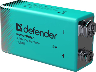 Батарейка Defender PowerPulse 6LR61-1BL 9V / 56261