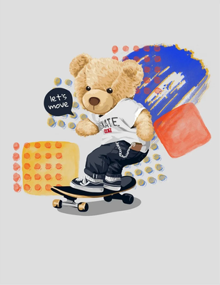 Фотообои листовые Citydecor Мишка Тедди 4 (200x260см)