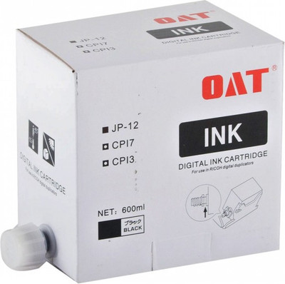 Краска для ризографа OAT Для Ricoh JP 12 / InkRicohJP12bl (600мл, черный)