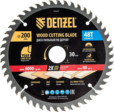 Пильный диск Denzel 733477