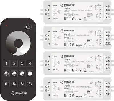 Диммер для светодиодной ленты Arlight Intelligent SMART-SET-PWM-101-72-DIM-PD-SUF Black / 036201