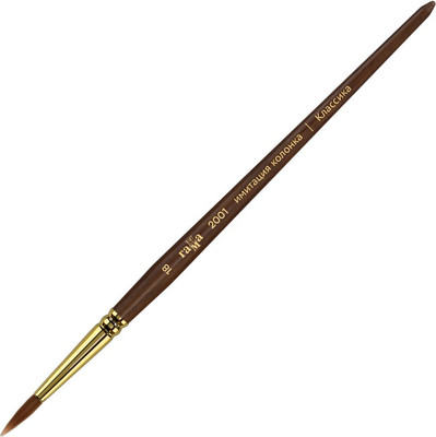 Кисть для рисования ГАММА Классика. Синтетика имитация колонка №18 / 2001018