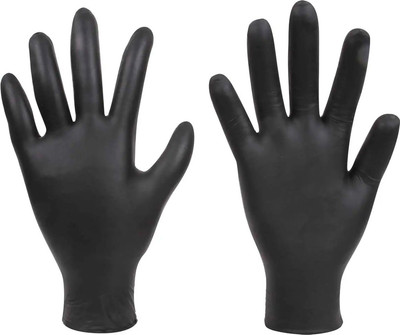 Перчатки одноразовые Forch 54052601 (S, 100шт, черный)