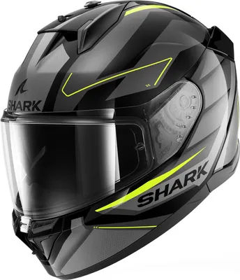 Мотошлем Shark Helmets Shark D-SKWAL 3 Sizler / HE0922E-KAY-XL (р.XL, черный/антрацит/желтый)