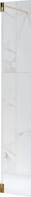 Душевая стенка RGW Z-070Gb / 352207003-16 (золото браш/прозрачное стекло)