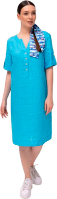 Платье NADEX 21-109820/210-25 (р.170- 92-100, циановый)