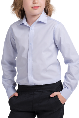 Рубашка детская NADEX 42-103311/202-25 (р.140-72-33, светло-голубой)