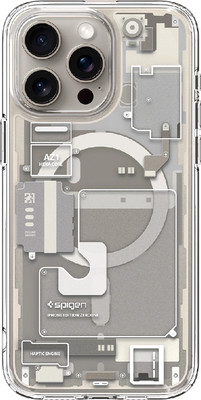 Чехол-накладка Spigen Ultra Hybrid Mag Magsafe для iPhone 15 Pro Max / ACS07211 (Zero One Natural Titanium)