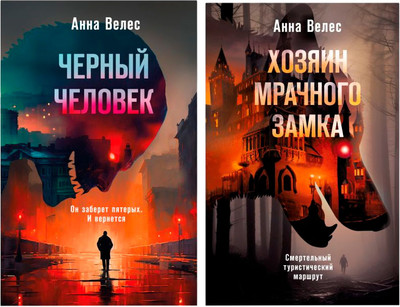 Набор книг Эксмо Хозяин мрачного замка. Черный человек, твердая обложка (Велес Анна)
