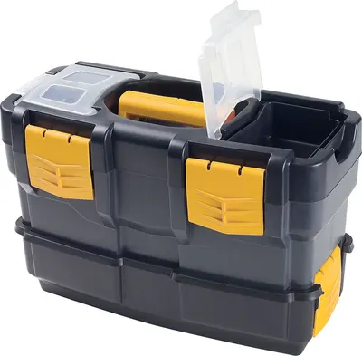Набор ящиков для инструментов ArtPlast Tekna / 6300V (черный/желтый)