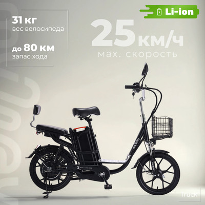 Электровелосипед MyWay Truck 1.1 240 18 Pro (15, черный)