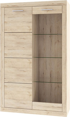 Шкаф с витриной Anrex Oskar 1V1D (дуб санремо)