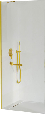 Душевая стенка RGW WA-102Gb / 351010207-16 (золото браш/прозрачное стекло)
