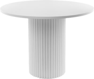 Обеденный стол Notta Барел 110 / 615167 (белый/белый)