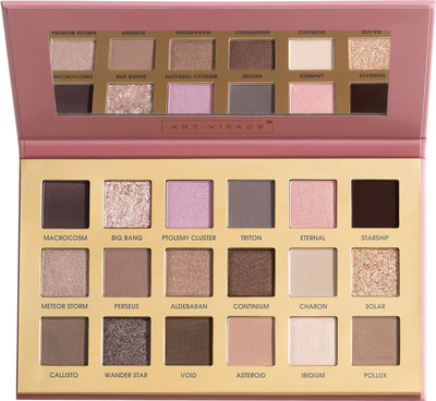 Палетка теней для век Art-Visage Cool Universe (18 тонов)