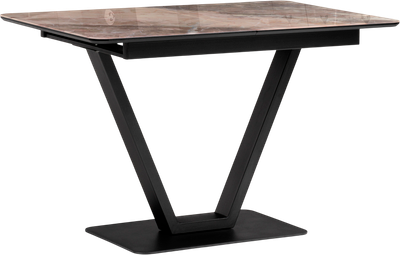 Обеденный стол Woodville Бугун 120х80х77 / 532389 (каталония/черный)