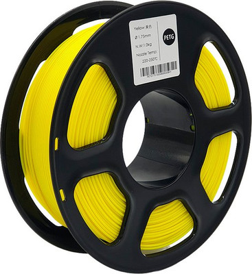 Пластик для 3D-печати Mitek PETG (1.75мм, 1кг, желтый прозрачный)