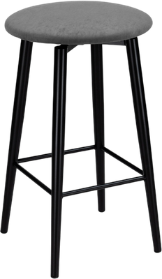 Табурет барный Woodville Гангток крутящийся / 578583 (графит/черный матовый)