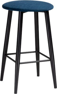 Табурет барный Woodville Гангток / 469983 (темно-синий/черный матовый)