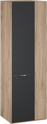 Шкаф ТриЯ Глосс 580 / СМ-319.07.006 (яблоня беллуно/cтекло графит матовый)