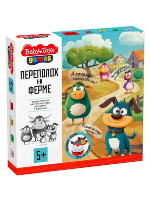 Настольная игра Baby Toys Переполох на ферме / 05738