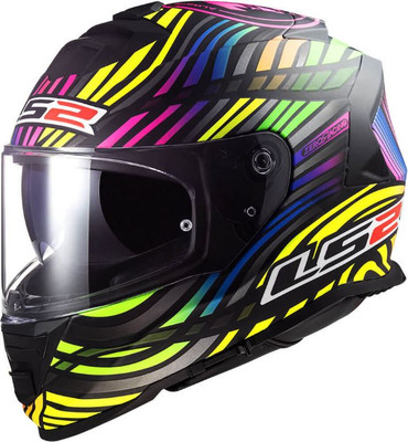 Мотошлем LS2 FF800 Storm 2 Power (L, матовый черный/радужный)