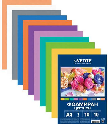 Набор фоамирана deVente Hobby Creative / 8112400 (10цв)