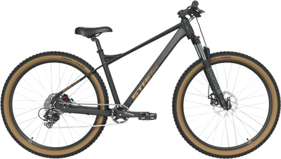 Велосипед STARK Hunter 29.1 D 2025 (17.5, черный матовый/песочный, разобранный, в коробке)