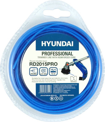 Леска для триммера Hyundai 2.0мм / RD-2015 PRO (15м)