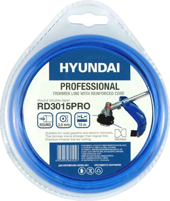 Леска для триммера Hyundai 3.0мм / RD-3015 PRO (15м)