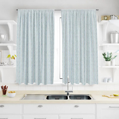 Комплект штор Домашняя мода Рональдо (2шт, 148x160, голубой)