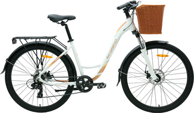 Велосипед Tech Team Scorpio 27.5x17 / NN013696 (кремовый/темно-коричневый)