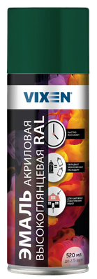 Эмаль Vixen Акриловая высокоглянцевая VX66029 (520мл, мятно-зеленый RAL 6029)