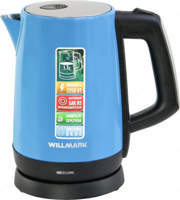 Электрочайник Willmark WEK-1758S / 2000590 (голубой)