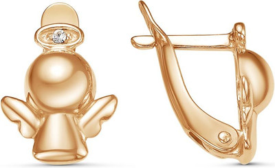 Серьги Wolves Ангелочки 1544 (с фианитом)