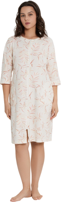 Халат Mark Formelle 552266-1 (р.164/170-112-118, цветы на св.молочном)