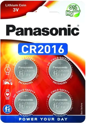 Комплект батареек Panasonic Lithium CR2016 BL4 (CR-2016EL/4B)