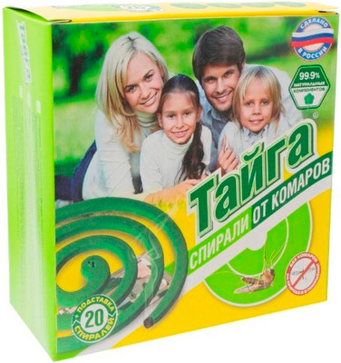 Набор спиралей от насекомых Тайга 110837